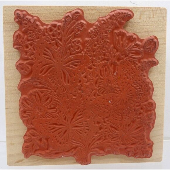 Flowers & Butterfles Stamp K-1377 ©1995 PSX Designs - Picture 2 of 2